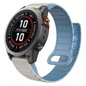 ISABAKE 26MM Bracelets Compatible avec Fenix 7X/Fenix 6X/Fenix 5X/Fenix 3/Fenix 8 51mm, Bracelet Magn&eacute;tique Silicone Band pour Fenix 7X Solar, Fenix 6X Pro, Fenix 5X Plus, Fenix 3 HR,Quaitx3,Enduro 2 (Isabake, neuf)