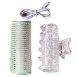 Bigoudis Rouleaux Chauffants Rouleaux Électriques Portables Rouleaux à Cheveux Rouleaux USB Auto-adhésifs Bigoudis Frange Rechargeable USB Chauffant Frange Rouleau Cheveux Curling Outil de Coiffure (daksir, neuf)