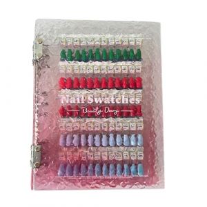 nailColor Book – Classeur à ongles en gel, outil de collection de vernis à faire soi-même, kit de présentation d'échantillons de couleur amovible, classeur de référence compact pour manucure (junzhixinxi88, neuf)