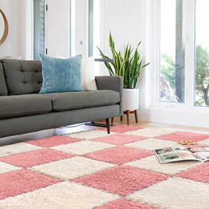 Quolliter Lot de 10 Tapis Puzzle Mousse Dalle en Mousse b&eacute;b&eacute; Tapis de Puzzle Anti Glissement EVA,30x30cm,Moquette Chambre, Plancher, Chambre d'enfants (Quolliter, neuf)