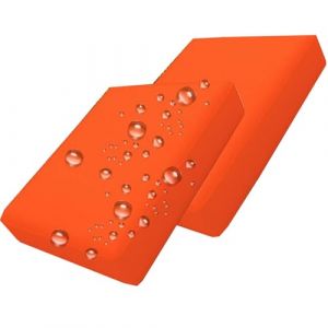 Housse de Coussin Exterieur Impermeable pour Salon de Jardin, Housses de Coussin de Si&egrave;ge de Canap&eacute; 60x60/50x50/65x65cm,avec Fermeture &Eacute;clair, pour Int&eacute;rieur Et Ext&eacute;rieur(Orange,65x65x10cm 2pcs) (geenahont, neuf)