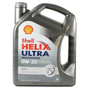 SHELL Huile moteur Helix 0W-30 Huile enti&egrave;rement synth&eacute;tique Huile ACEA C2 API SN Ultra Prof AJ-L 5 L (MROAUTO Autoparts, neuf)