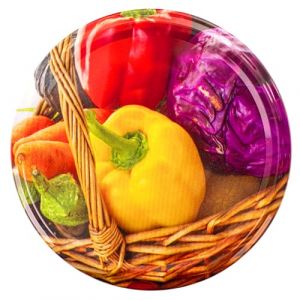 KADAX Couvercle &agrave; vis fi82mm pour bocaux de conserve, couvercle &agrave; visser en m&eacute;tal, couvercle de remplacement pour pots de confiture, pots de miel et bocaux de conserve Paprika (KADAX, neuf)