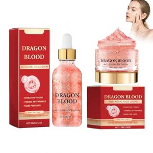 Wonsters Cr&egrave;me au sang de dragon, 30ml de s&eacute;rum anti-rides au sang de dragon et 50g de cr&egrave;me hydratante au sang de dragon, Cr&egrave;me au sang de dragon, S&eacute;rum au sang de dragon (YLDZSW-EU, neuf)