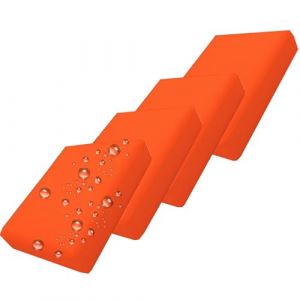 Housse de Coussin Exterieur Impermeable pour Salon de Jardin, Housses de Coussin de Si&egrave;ge de Canap&eacute; 60x60/50x50/65x65cm,avec Fermeture &Eacute;clair, pour Int&eacute;rieur Et Ext&eacute;rieur(Orange,60x60x10cm 4pcs) (geenahont, neuf)