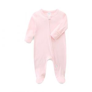 KIDDLETOWN combinaison bebe garcon fille, b&eacute;b&eacute; barboteuses, b&eacute;b&eacute; pyjama sac de couchage en coton avec double zip, combinaison bebe fille, Coton Manches Longues Body avec pieds pyjama bebe fille (KIDDLETOWN, neuf)