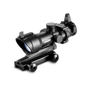 AOMEKIE Lunettes de Visée à Point Rouge/Vert Illuminé à Portée Rapide pour Airsoft Riflescope à Point Rouge avec Montage sur Rail Picatinny 20mm/22mm (Aomekie Scope, neuf)