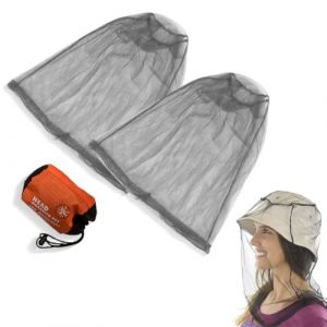 EIYVPRA 2 Pack Chapeau de Filet Chapeau de P&ecirc;che, Casquette de Moustiquaire, Casquette Anti-Moustique, Hotte Ext&eacute;rieure pour Apiculteurs, pour la P&ecirc;che, Le Camping, &Eacute;quipement de Protection (qingjian, neuf)