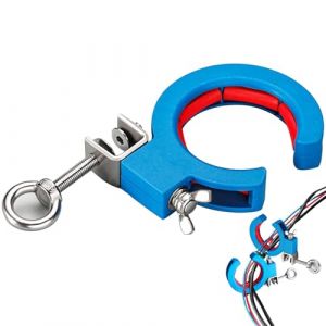 Outil de filetage de fil de câble, rouleaux de chemin de câbles | Poulie auxiliaire de câble en acier inoxydable | Outil de traction de fil de conception de pince réglable pour l'installation de systè (featurecub, neuf)