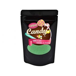 Hopser Food Fun saveur sucre | saveur POMME | sucre color&eacute; pour barbe &agrave; papa, machines &agrave; barbe &agrave; papa, pop-corn, d&eacute;coration, 1 x 200g (Hopsershop, neuf)