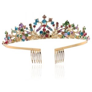 PACKOVE coiffure de mariage faire la f&ecirc;te de mari&eacute;e Couronnes pour filles Caches groupe casque de mariage bandeau de mariage bandeau en m&eacute;tal bijoux de cheveux Couronne de femmes alliage (Spring TU, neuf)