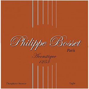 Jeu de cordes guitare acoustique Philippe Bosset Phosphore Bronze 12-53 (Boutikazik, neuf)