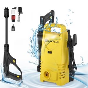 Nettoyeur Haute Pression 1800W,140Bars 380l/h Nettoyeur Haute Puissance avec buse r&eacute;glable de 0 &agrave; 180&deg;, Pistolet et Flexible Haute Pression 7m pour Le Nettoyage des Voitures, des terrasses,des patios (Housesweethouse, neuf)