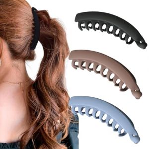 WKRTDY 3 pcs Pinces à cheveux banane pour femme, Pinces à Cheveux Banane, Grande pince banane, Pinces à Cheveux pour Femmes, Jolies pinces à cheveux pour filles, Pinces banane, Pince à cheveux banane (zhangbeibeiouzhoudianpu, neuf)