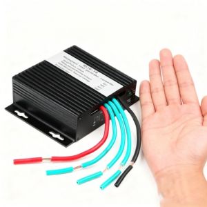 BAOJUHUIKANG 220V, Contr&ocirc;leur de Charge MPPT &eacute;tanche IP67, contr&ocirc;leur de Charge DC, contr&ocirc;leur de Charge pour &eacute;olienne de 10000W 12V 24V 48V 220V pour &eacute;oliennes DC (Noir) (BAOJUHUIKANG, neuf)