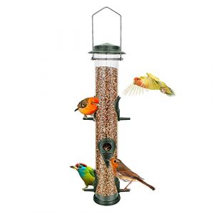 Mangeoire à oiseaux en métal avec arceau en acier étanche et résistant aux intempéries Idéal pour attirer les oiseaux (Visit Urban Deco Store, neuf)