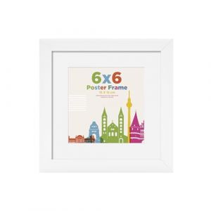 Egofine Cadre photo 15 x 15 cm - Cadre en bois - 15 x 15 cm - Avec verre acrylique - Carré - Pour décoration murale ou de table - Passe-partout pour photos 10 x 10 cm - Parfait pour la maison, le (Egofine store, neuf)