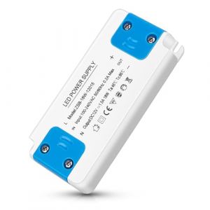 Transformateur LED Entrée 220-240V, Sortie DC 12V 1.5A 18W, convertisseur 220V 12V, Ampoule LED Driver Convertisseur Conducteur Alimentation de Tension Constante, pour G4, MR11 GU4, MR16 GU5.3 (XiMing Co. Ltd, neuf)