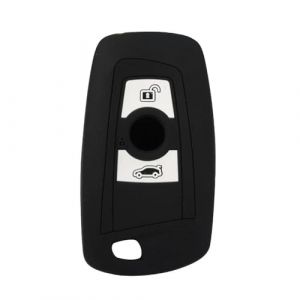 ODSMBK Étui de clé de Voiture en Silicone pour Porte-clés pour BMW X3 F25 F33 F10 F30 F20 F22 1 3 5 7 X4 F26 Porte-clés Protecteur de Sac-Black (DisembarkaShops, neuf)