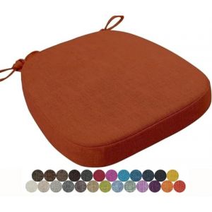 Coussin de Chaise 40x38/43x40/43x42cm Coussins de Si&egrave;ge Amovible Lavable Galette de Chaise, pour Int&eacute;rieur et Ext&eacute;rieur, Bureau, Salle &agrave; Manger, Maison, Jardin(Color21,43x40x5cm) (amzgyc, neuf)