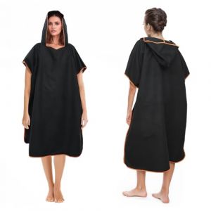 Poncho de bain pour homme et femme, serviette poncho, serviette de surf, poncho en microfibre, long porte-manteau avec capuche, pour homme et femme, serviette idéale pour la plage, le surf, le surf (DIMA BYTECORE, neuf)