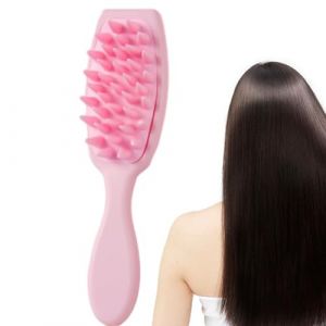 Masseur de cuir chevelu - Masseur de cuir chevelu en forme de peigne en silicone souple | Brosse de coiffure pour femmes, masseur de tête, brosse à shampoing, brosse de massage à coussin d'air (fegayut, neuf)