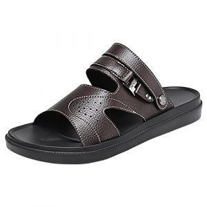 Claquette Homme Sandales de randonn&eacute;e pour hommes, marche pour hommes avec soutien de la vo&ucirc;te plantaire,Sandales de plage sportives de r&eacute;cup&eacute;ration orthop&eacute;dique avec sangle ajustable # (ZJsz, neuf)