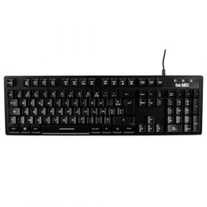 Be Mix - Clavier Gamer - 3 Fonctions - Fonction Anti - Ghosting - R&eacute;tro Eclairage - Fonction Multim&eacute;dia - Dimensions : 44.5 X 13.5 X 3.6 cm Noir (rentreediscount, neuf)