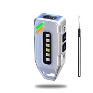 Tomedeks 1 Pi&egrave;ce Lampe Torche Rechargeable Source Lampe de Poche LED Ultra Puissante &Eacute;tanche Torche USB C pour Ext&eacute;rieur Camping Randonn&eacute;e (Blanc) (Tomedeks-FR, neuf)