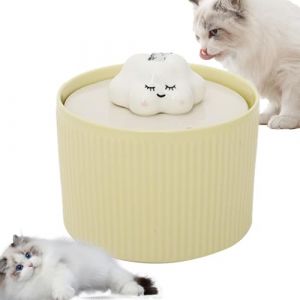 Fontaine &agrave; boire en c&eacute;ramique pour animaux de compagnie,fontaine &agrave; eau en c&eacute;ramique pour animaux de compagnie,Distributeur d'eau automatique pour chat de 1,2 L | Fontaine &agrave; boire silencieuse pour chat (QEYOUNG, neuf)