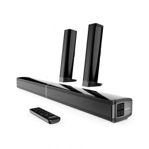 Oakcastle SB80 Barre De Son Home Cinema sans Fil | Enceinte pour T&eacute;l&eacute;viseur | Bluetooth 5.1 HDMI Arc, Optique, AUX et USB Soundbar Enceintes | Barre De Son Caisson De Basse (iZilla, neuf)