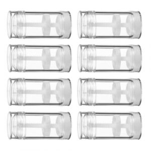 Housoutil Lot de 8 Bouteilles en Plastique Transparentes &agrave; Visser 30 Ml Tubes Torsad&eacute;s pour D&eacute;odorant Solide Recharge Cosm&eacute;tiques Format Compact Voyage et Usage Quotidien (Entertainment First, neuf)