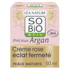 Crème Eclat Fermeté Peaux Matures Jour Précieux Argan Bio SO'BIO ETIC - Le pot de 50 mL (Marché Parisien, neuf)