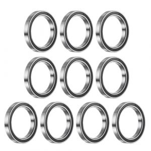 sourcing map 10Pcs Roulements &agrave; Billes &agrave; Gorge Profonde 6704-2RS, en Acier Chrom&eacute; Avec Double Joint en Caoutchouc, Dimensions : 20mm x 27mm x 4mm (Weisser Berg, neuf)