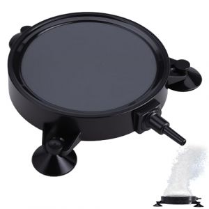 Bulleur Aquarium Pierre a Air, 10.5cm Diffuseur d'Oxyg&egrave;ne Rond, Grand Disque de Pierre &agrave; Air d'Aquarium, Tuyau de 4mm/8mm Pouvant &ecirc;tre Connect&eacute;, Barboteur pour Aquariums pour Bassins, R&eacute;servoirs (DHKJEU, neuf)