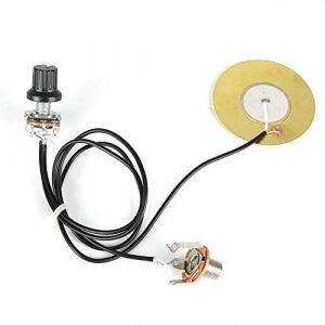 Alomejor Micro Transducteur Piezo pour Guitare, Violon, Ukulele, Mandoline et Banjo &ndash; Capteur Acoustique Universel Noir, Facile &agrave; Installer, Haute Sensibilit&eacute; et Faible Bruit (Etmuxtr-EU, neuf)