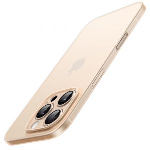 JETech Coque Ultra Fine pour iPhone 16 Pro 6,3 Pouces, Protection Complète de l'Objectif de Caméra, Étui Housse Minimaliste PP Dur à Finition Mat Légère (Titane Sable) (MuXiaoJun Store, neuf)