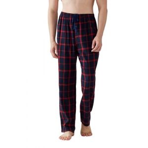 Jveyvth Pantalon de Pyjama Pour Homme, Pantalon de Nuit à Carreaux En Flanelle de Coton, Pantalons de Pyjama Avec Poches Et Braguette Boutonnée (CSEASY, neuf)