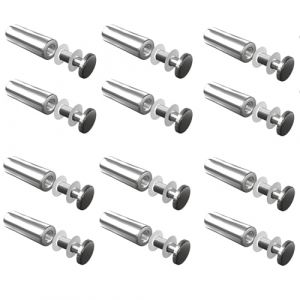 Entretoise de Verre,Entretoise Inox,Supports de Panneaux,Support Vis Publicit&eacute;,Acier Inoxydable Publicit&eacute; Vis (19x40 MM - 12 Pi&egrave;ces) (TOPREOW, neuf)