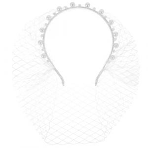 OATIPHO Accessoires Pour Cheveux En Maille Chapeaux De Mariage Voile Bandeau Voile De Perles Voile De Mariage Bandeau Voile Voiles Cage À Oiseaux Pour Mariées Chapeau De Mariée (Tsun Ki-sung, neuf)