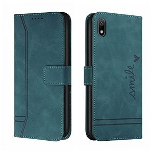 Bravoday Coque pour Huawei Y5 2019 / Honor Play 3e / Honor 8S 2019/2020, Etui Cuir avec Magnetique, Flip Pochette Housse pour Huawei Y5 2019 Protection, Vert (Bravoday, neuf)