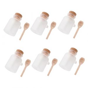 VALICLUD 6pièces Bouteille Plastique Vide Salière De Bain Récipient Pour Alimentaire Contenant Pour Assaisonnement Pot Rechargeable (SHUI LIAO, neuf)