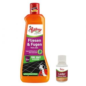 Poliboy Nettoyant concentr&eacute; pour carrelage et joints avec oxyg&egrave;ne actif pour carrelage de sol et carrelage mural - Pour int&eacute;rieur et ext&eacute;rieur - 1 x 500 ml - Avec &eacute;chantillon de produit - Fabriqu&eacute; en (Kaladia FR, neuf)