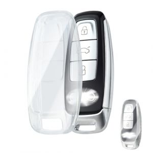 OFFCURVE Coque Cle Transparent Couvre Cl&eacute; Cache Clef, Etui a Cles &Eacute;tui &agrave; Cl&eacute;s Voiture pour Audi A1 A3 A4 A5 A6 A7 A8 Q1 Q3 Q5 Q7 Q8 S3 S4 S6 RS4 RS6 R8 TT TTS Seat Exeo 3R (OFF CURVE EUR, neuf)