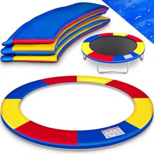 KIDUKU® 244 305 366 427 cm Coussin de Protection pour Trampoline Couverture Rembourrage | résistant aux intempéries | aux UV et au Gel (Multicolore, 427cm) (DWD-Company, neuf)