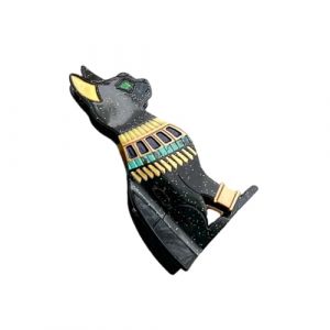 Pince à cheveux de chat égyptien populaire Pince à ressort solide pour femmes Coiffeur Ornement de coiffure Griffe en acétate Utilisation quotidienne Décoration de cheveux (ZLwneh, neuf)