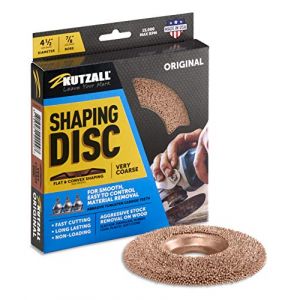 Kutzall Disque de Façonnage Original - Très Grossière, 114.3mm Dia. X 22.2mm Foret - Accessoire pour Travail du Bois pour Outils DeWalt, Bosch, Milwaukee. Carbure de Tungstène Abrasif, SD412O550 (DICTUM GmbH, neuf)