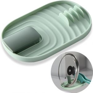 SkyJoy&reg;Support de couvercle de pot.Vert. Porte-ustensiles de cuisine pliant multifonctionnel, porte-couverts, porte-couvercle de casserole, porte-cuill&egrave;re. Gardez votre cuisine bien rang&eacute;e. (SkyJoy fr, neuf)