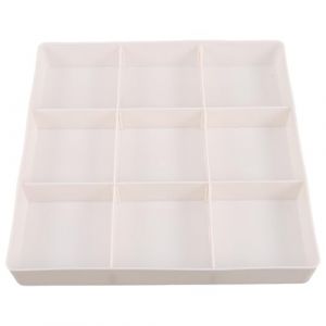 BELLIFFY Organisateur de Tiroir Extensible en Plastique Blanc 39X5X265 CM 3 Compartiments Ajustables pour Maquillage Rangement Bureau et Salle de Bain S&eacute;parateur Modulable pour (Hunation, neuf)