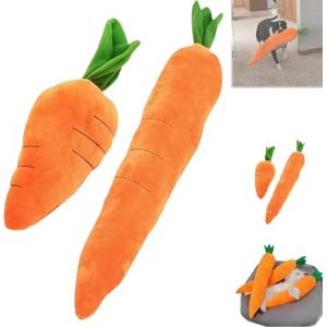 Jouet Carotte géant pour Chien, Jouet apaisant pour Chien, Jouet interactif en Peluche de 75 cm, Jouet à mâcher pour Chien,Jouets pour Chiens pour soulager l'ennui et Dormir, Jouets Carottes avec Son (hefeisulianbaihuodian, neuf)